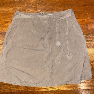 Army green skirt